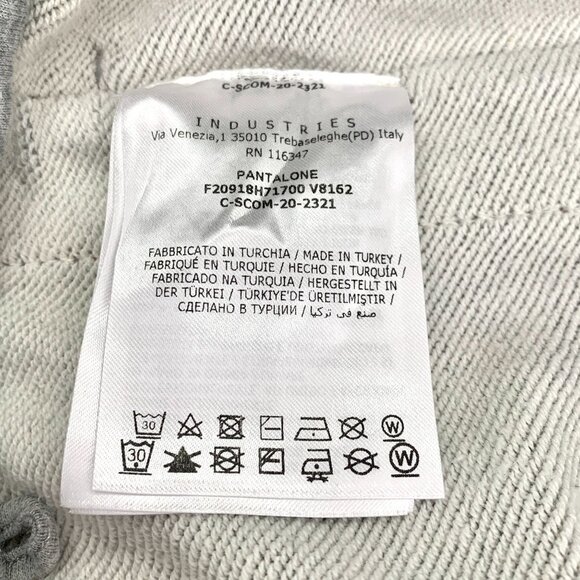 Moncler Gray Side Stripe Logo Patch Casual Pants Size S - Picture 7 of 8